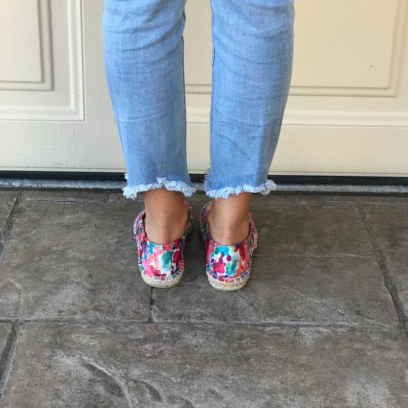 Pastel Colors Flatform Espadrille Loafer Flats - Picture 4 of 8